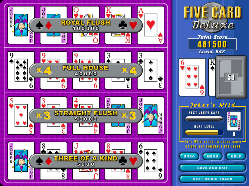 Five Card Deluxe Screenshot